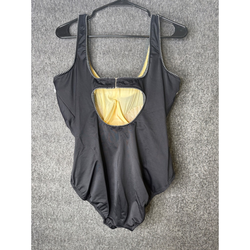 Miraclesuit Womens Black White Colorblock One Piece Swimsuit 18DD Underwire USA - Picture 8 of 12